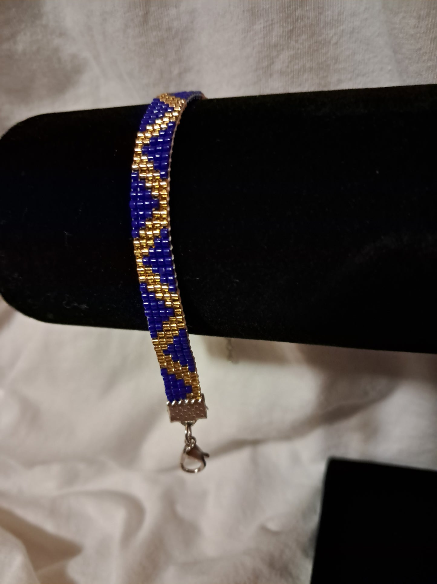 Regal Oasis Woven Bracelet, Miyuki Delica Seed Beads, Adjustable