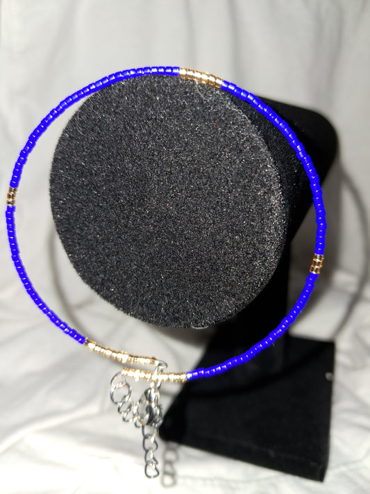 Regal Oasis Bracelet, Miyuki Glass Seed Beads, Stainless Steel Memory Wire, Stackable, Adjustable